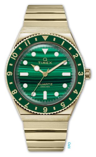 TW2V92200 Q Diver Inspired (36mm) Malachite Dial Watch - Timex - Modalova