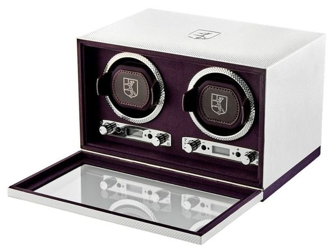 Silver Double Watch Winder - Silver Jewellery - WOLF - Modalova