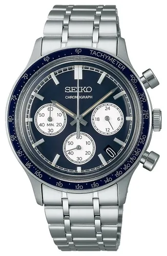 SSB477P1 Racing Sports Chronograph (38.7mm) Navy Watch - Seiko - Modalova