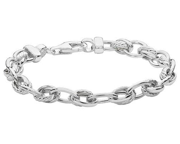 G2559 Silver Unisex TH Silver Braclet Jewellery - James Moore TH - Modalova