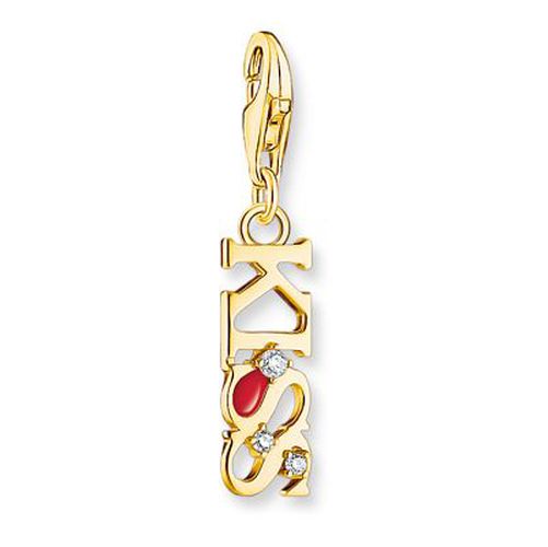 Gold-Plated Charm Pendant KISS With Jewellery - Thomas Sabo - Modalova