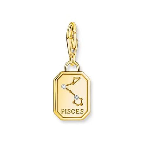 Gold-Plated Charm Pendant Zodiac Jewellery - Thomas Sabo - Modalova