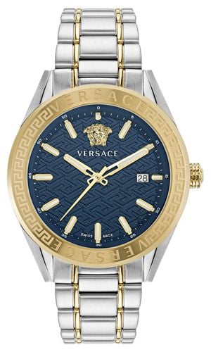 VE6A00523 Men's V-CODE (42mm) Dial / Two-Tone Watch - Versace - Modalova