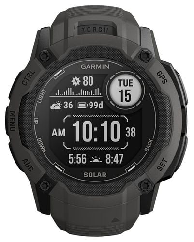 Instinct 2X Solar Graphite Silicone Watch - Garmin - Modalova