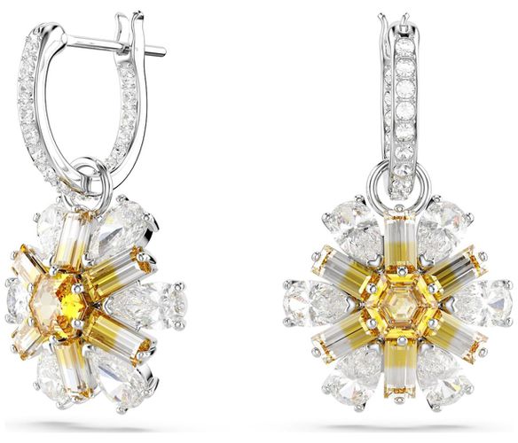 Idyllia Drop Earrings Flower Yellow and Jewellery - Swarovski - Modalova