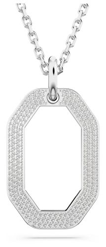 Dextera Octagon Rhodium Plated Jewellery - Swarovski - Modalova