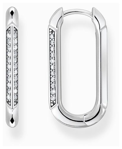 CR674-643-14 White Zirconia Hoop Jewellery - Thomas Sabo - Modalova