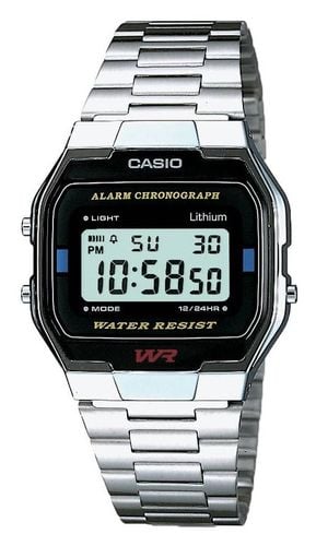 A163WA-1QES Vintage Retro Dial / Stainless Watch - Casio - Modalova