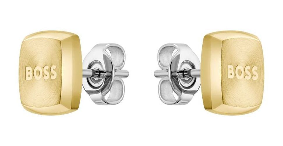 BOSS 1580475 Men's Yann Stud Earrings | Gold IP Jewellery - BOSS Jewellery - Modalova