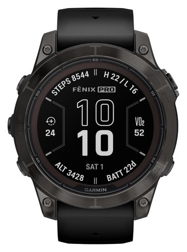 Fenix 7 Pro Sapphire Solar Carbon Grey Watch - Garmin - Modalova