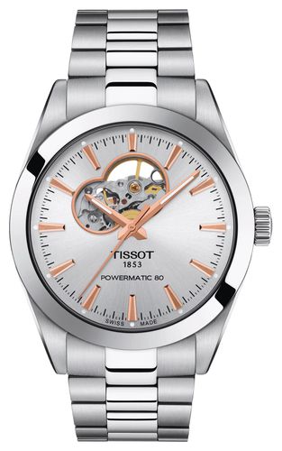 T1274071103101 Gentleman Powermatic 80 Open Heart Watch - Tissot - Modalova