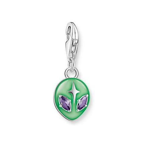 Charm Pendant Alien With Green Cold Jewellery - Thomas Sabo - Modalova