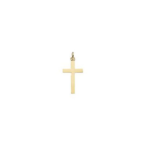 PN121 9ct Yellow Gold Cross Pendant Jewellery - James Moore TH - Modalova