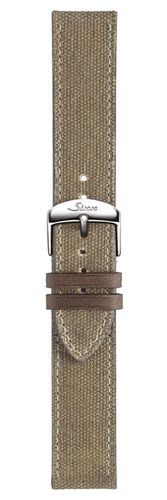 BK52205002403A Sand-Coloured Canvas Leather Strap (20mm Watch - Sinn - Modalova