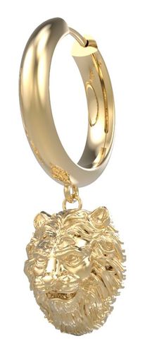 UME01304YG Men's Lion King Gold Plated Lion Single Jewellery - Guess - Modalova