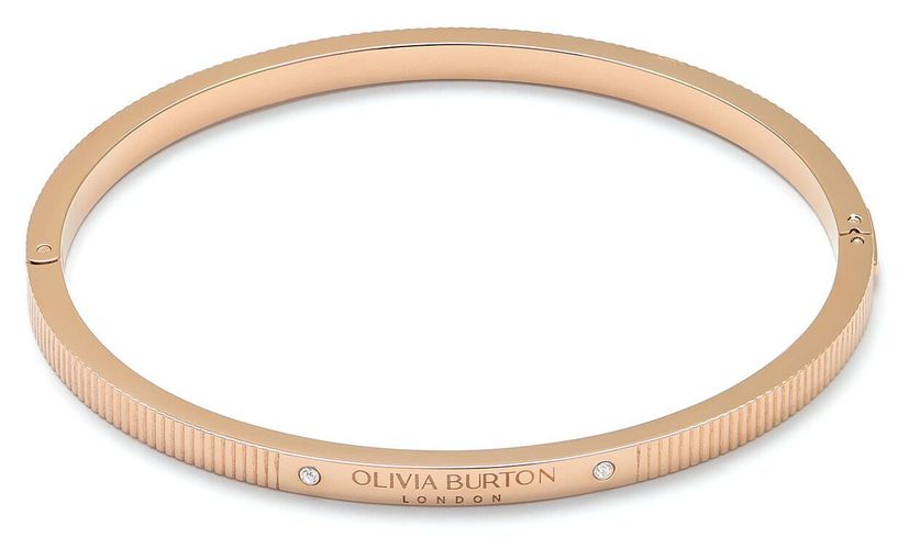 Classic Linear Carnation Gold Bangle Jewellery - Olivia Burton - Modalova