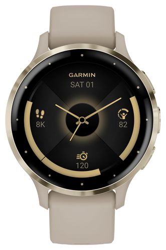 Venu 3S Soft Gold Stainless Steel Bezel Watch - Garmin - Modalova