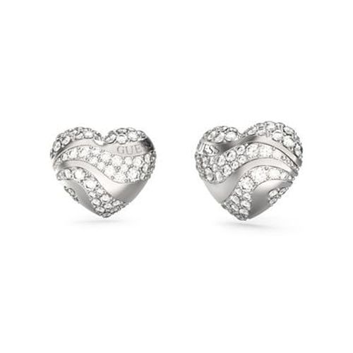 JUBE04504JWRHT/U Women's IN MY HEART Silver-Tone Heart Jewellery - Guess - Modalova