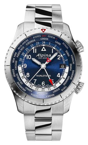 AL-255N4S26B Startimer Pilot Quartz Worldtimer (41mm Watch - Alpina - Modalova