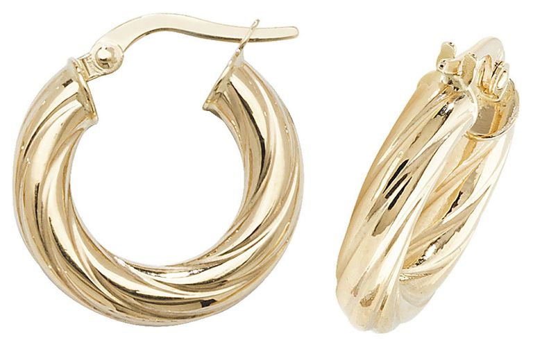 ER1059-10 10mm Hoop Earrings Jewellery - James Moore TH - Modalova