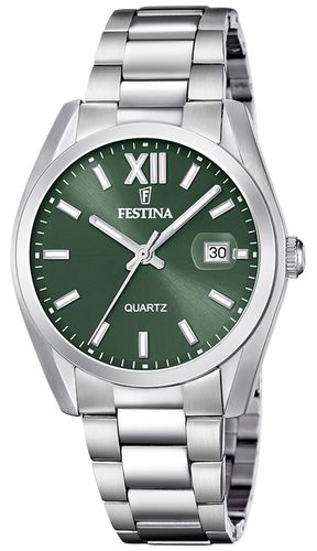 F20707/5 Acero Clasico (40mm) Khaki Dial / Watch - Festina - Modalova