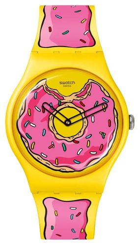 SO29Z134 x The Simpsons SECONDS OF SWEETNESS (41mm) Watch - Swatch - Modalova