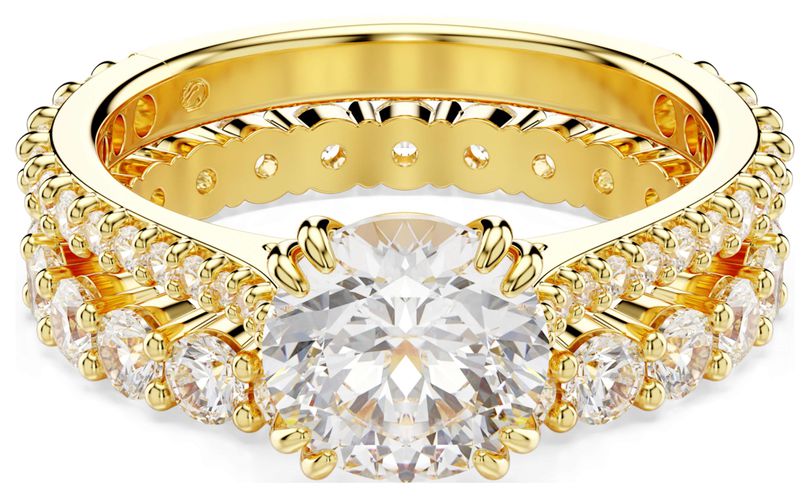 Stilla Ring Set Crystals Gold-Tone Jewellery - Swarovski - Modalova