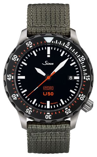 OLIVE TEXTILE U50 HYDRO SDR 5000m (41mm) Watch - Sinn - Modalova