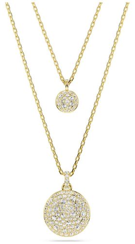 Meteora Layered Pendant White Gold-Tone Jewellery - Swarovski - Modalova