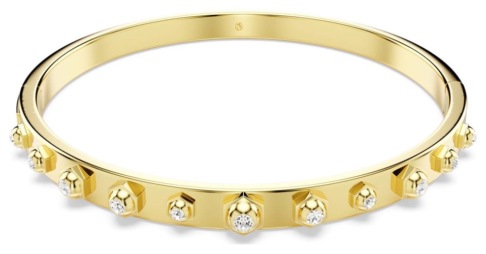 Numina Bangle White Crystals Gold-Tone Jewellery - Swarovski - Modalova