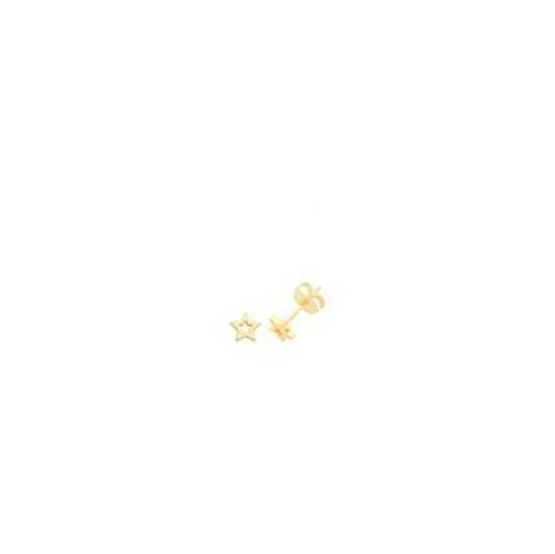 G51273GP Gold Plate Silver Star Stud Earrings Jewellery - James Moore TH - Modalova