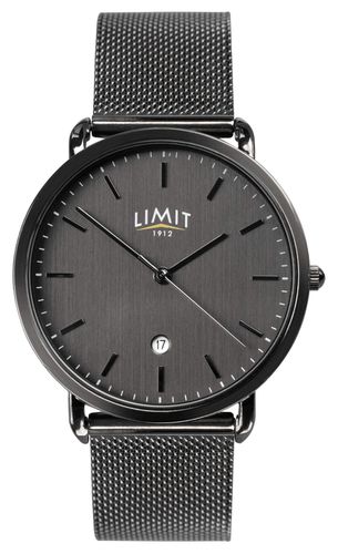 Classic Quartz Date Gunmetal Dial / Gunmetal PVD Watch - Limit - Modalova