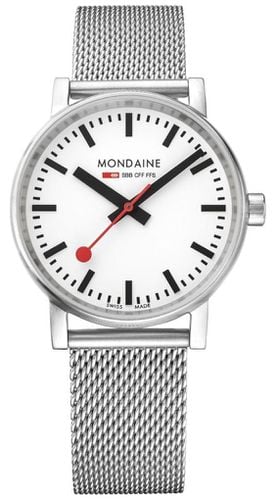 MSE.43110.SJ Evo2 43mm Stainless Steel Mesh Watch - Mondaine - Modalova