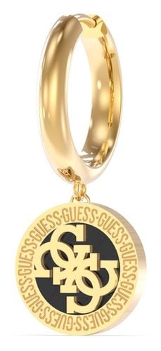 UME02113YGBK Men's 4G Icon Gold Plated 30mm Black 4G Jewellery - Guess - Modalova