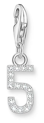 Silver Charm Pendant Number 5 With Jewellery - Thomas Sabo - Modalova