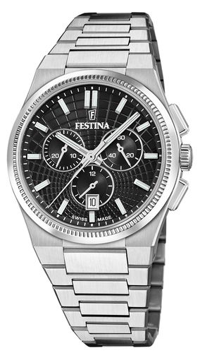 F20059/4 Swiss Made RivÃ© Quartz Chronograph (42.5mm Watch - Festina - Modalova