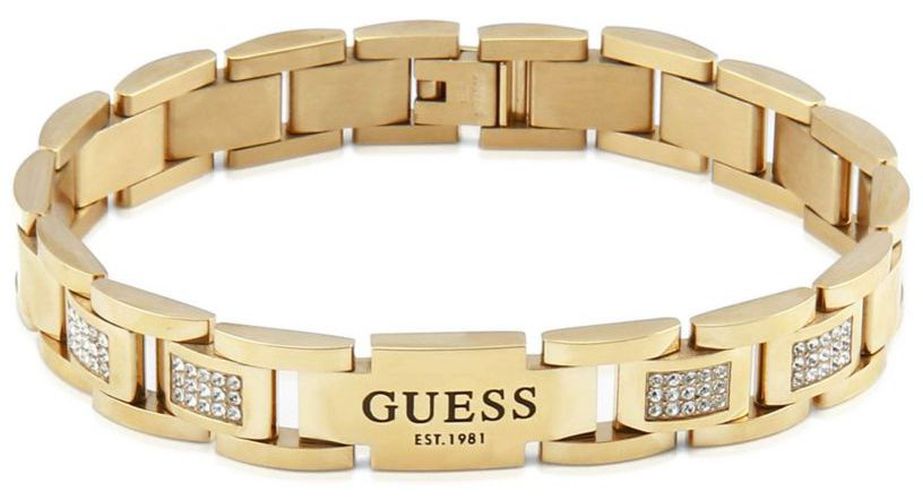 UMB01342YG Men's Crystal Set Gold-Tone Jewellery - Guess - Modalova