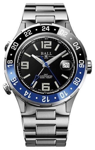 Ball Company DG3038A-S4C-BK Men's Roadmaster Pilot GMT Watch - Ball Watch Company - Modalova