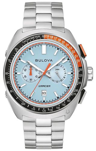 B432 Racer Chronograph (42mm) Textured Light Watch - Bulova - Modalova