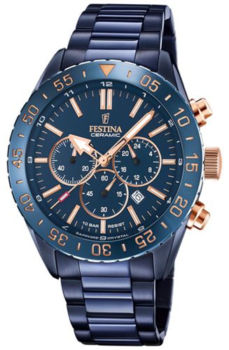 F20576/1 Men's Chronograph | Ceramic Bezel | Watch - Festina - Modalova