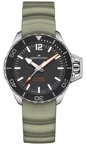 H77455331 Khaki Navy Frogman Automatic (41mm) Watch - Hamilton - Modalova