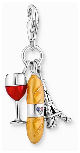 Eiffel Tower Red Wine Glass Baguette Jewellery - Thomas Sabo - Modalova