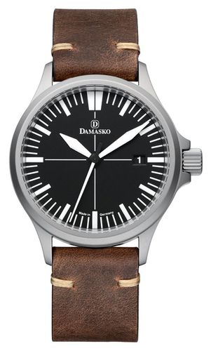 DS30 VINTAGE MOCHA LEATHER DS30 Three-Hand Automatic Watch - Damasko - Modalova