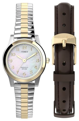 TWG063400 Women's Gift Set (25mm) Mother-of-Pearl Dial Watch - Timex - Modalova