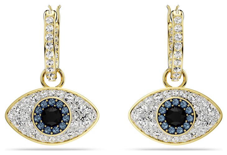 Symbolica Drop Earrings Evil Eye Blue and Jewellery - Swarovski - Modalova