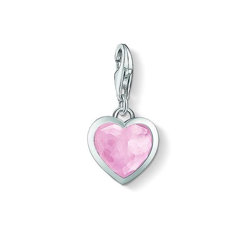 Heart Charm Pink 925 Sterling Silver Jewellery - Thomas Sabo - Modalova