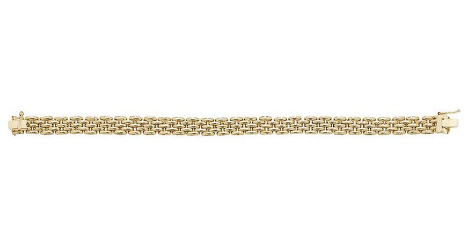 BR561 9CT YEL GOLD LADIES' 7.5 INCHES BRICK Jewellery - James Moore TH - Modalova