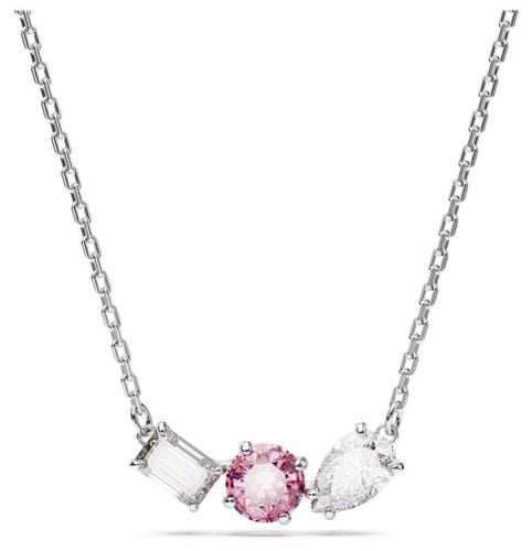 Mesmera Pendant Necklace Rhodium Plated Jewellery - Swarovski - Modalova