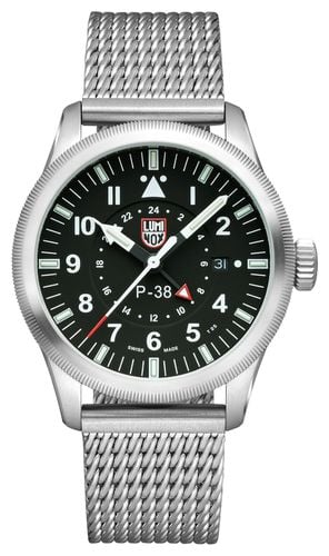 XA.9522 P-38 Lightning 9520 Series 42mm Steel Mesh Watch - Luminox - Modalova