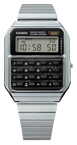 CA-500WE-1AEF Vintage Calculator Black / Stainless Watch - Casio - Modalova